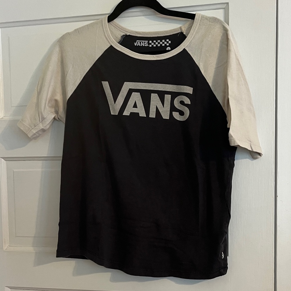 Women’s Vans Two-Tone Navy and Cream Tee